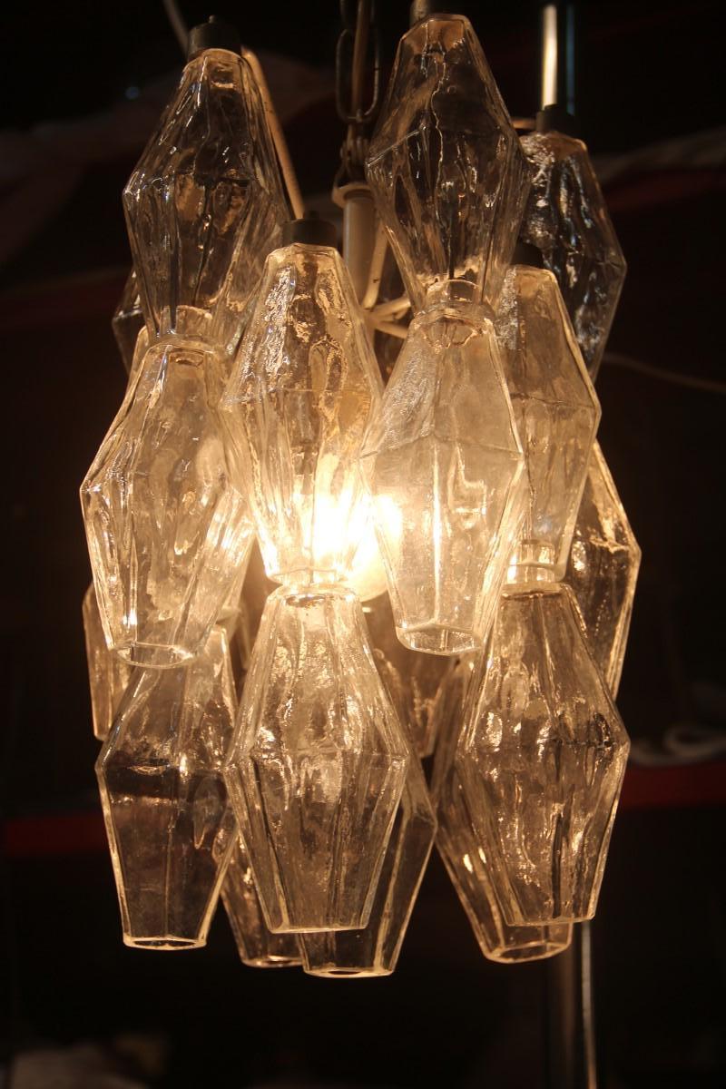Round Small Venini Poliedro Lantern Murano Glass Transparent 1960s Midcentury 5