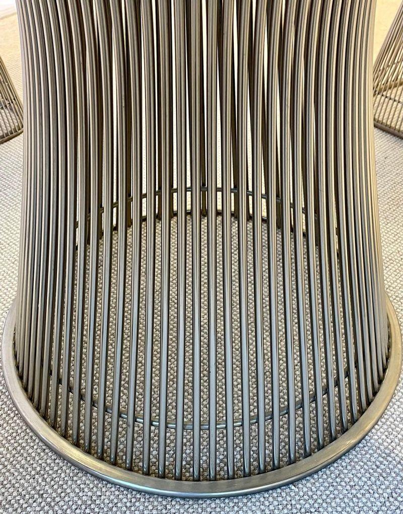 American Round Smoked Glass Mid-Century Modern Warren Platner for Knoll Dining Room Table