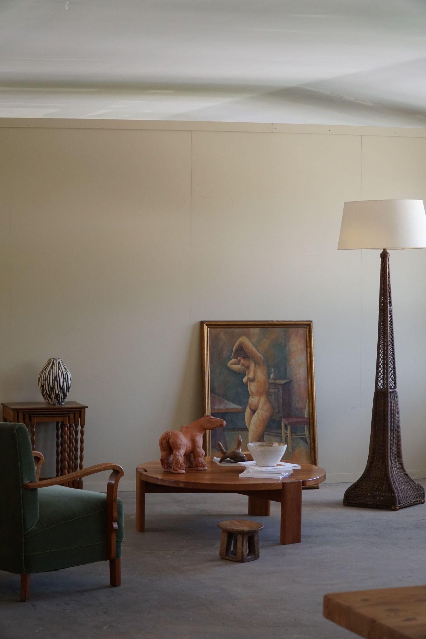 20th Century Round Sofa / Coffee Table in Teak, By Komfort, Danish Mid Century Modern, 1960s