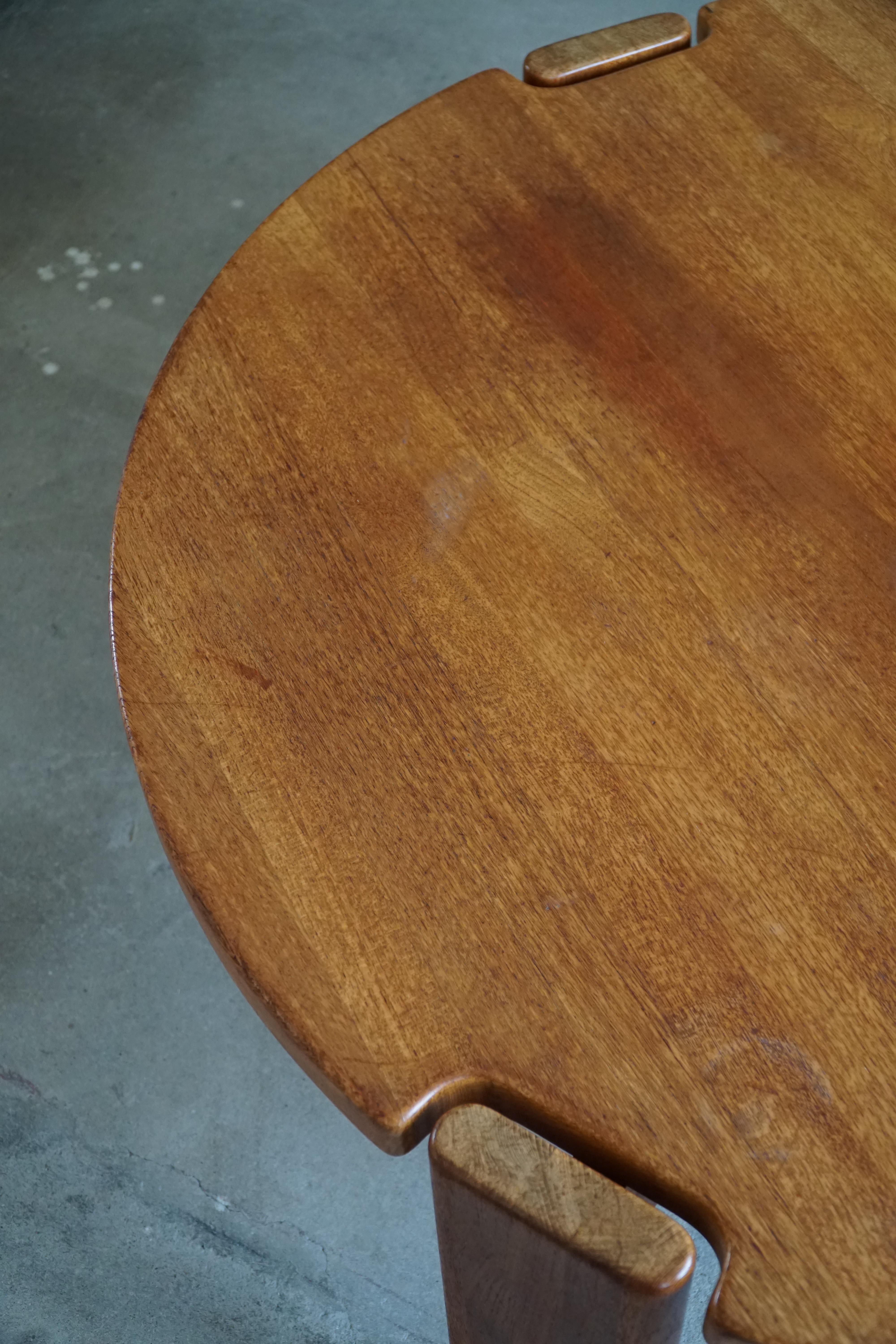 Canapé / table basse rond en teck, par Komfort, danois, moderne du milieu du siècle, années 1960 en vente 2