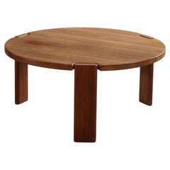 Round Sofa / Coffee Table in Teak, By Komfort, Danish Mid Century Modern, 1960s