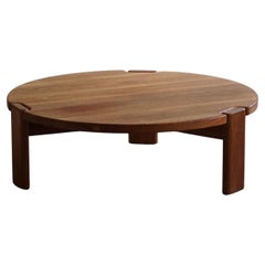 Round Sofa / Coffee Table in Teak, By Komfort, Danish Mid Century Modern, 1960s