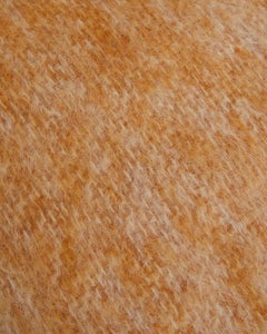 Round Soft Mohair Pillow in Camel