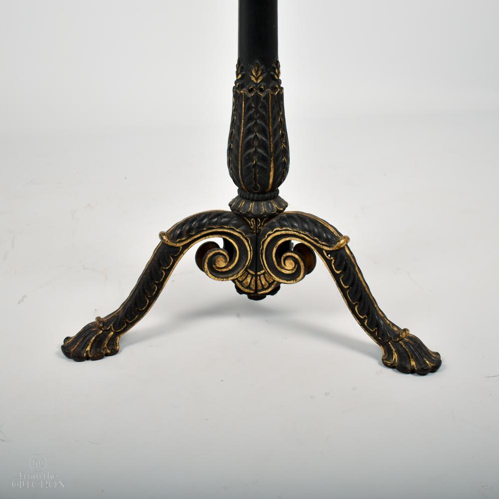 19th Century Metal-Based Circular Inlaid Games Table For Sale