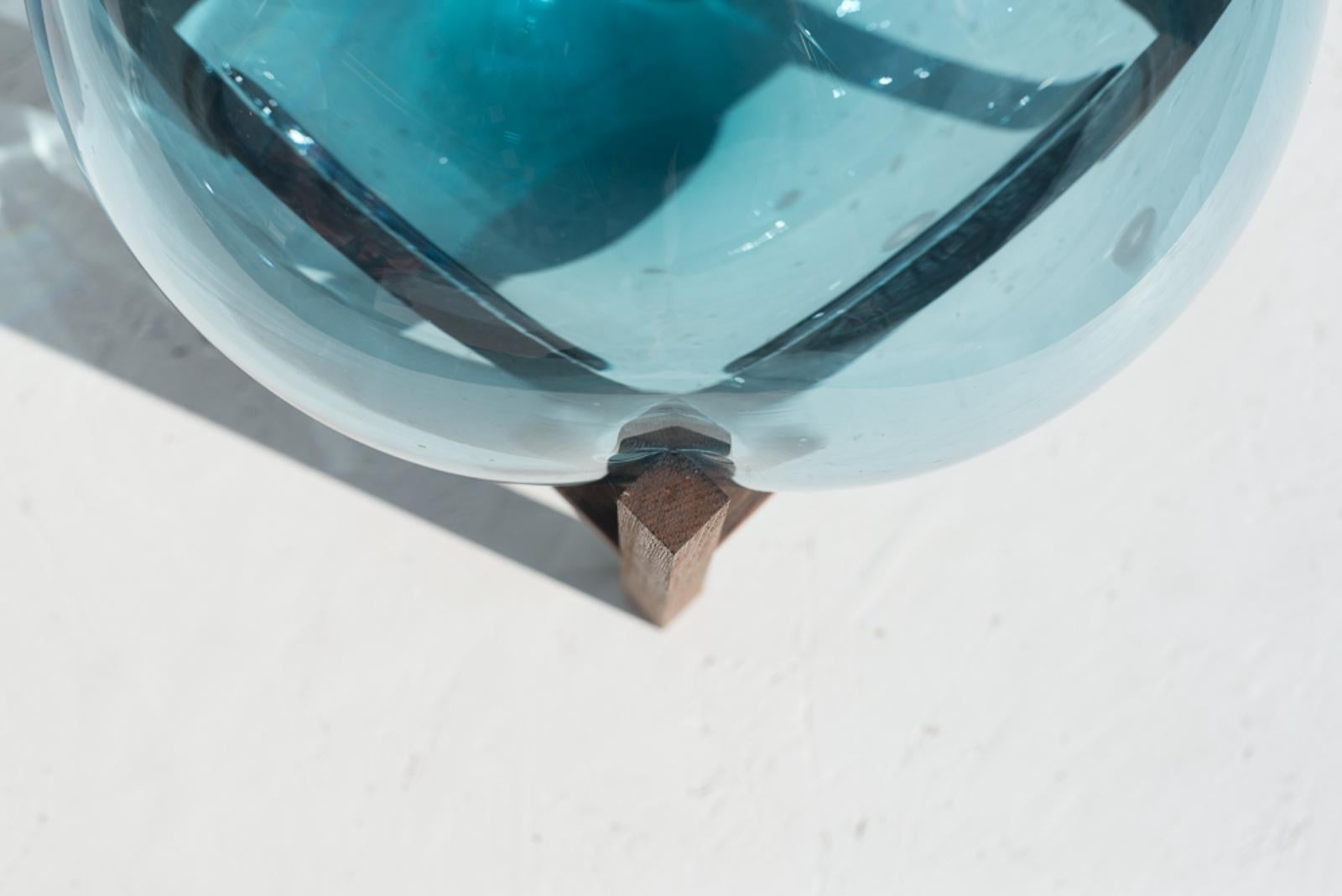 Other Round Square Blue Up & Down Vase by Studio Thier & Van Daalen For Sale