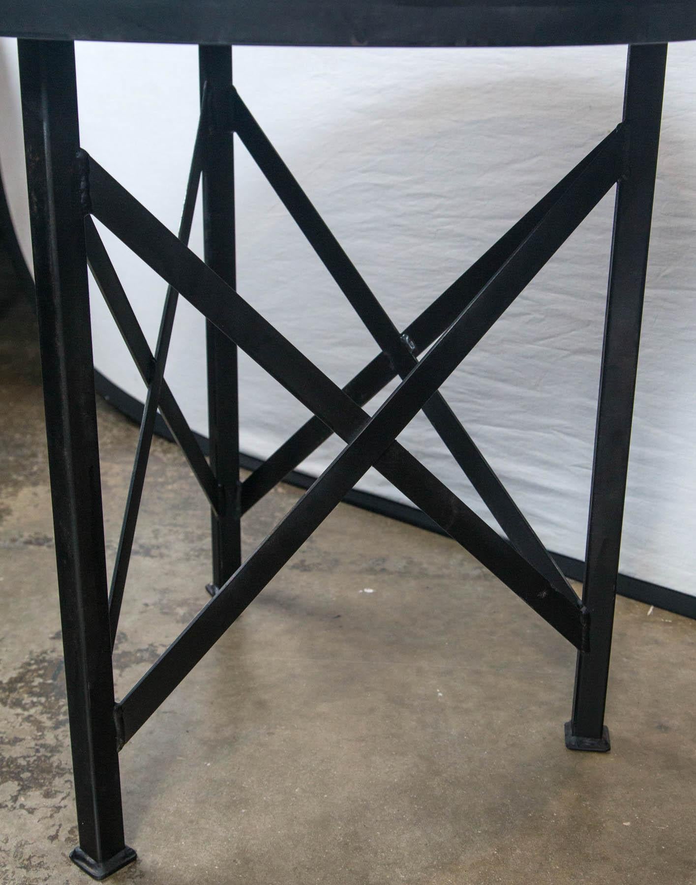 Round Steel Side Table 3