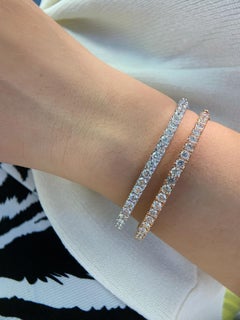 Pulsera Moissanite Piedra Redonda Plata de Ley 925 Pulsera brazalete Regalo para Ella