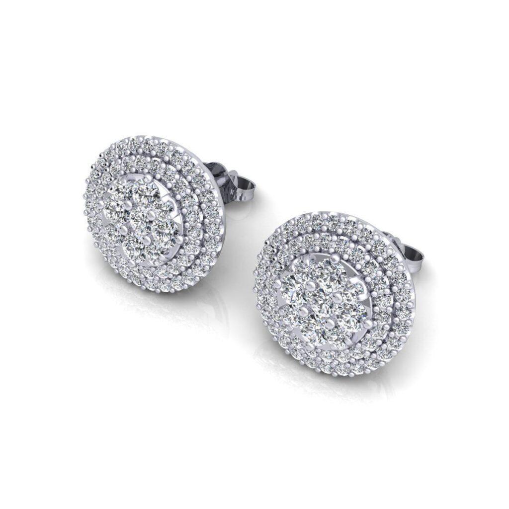 Einzelheiten zum Produkt: 

Wir präsentieren unsere faszinierenden runden Diamantohrstecker - eine makellose Mischung aus dauerhaftem Charme und zeitgenössischer Eleganz, mit brillanten Diamanten im Rundschliff. Unterstreichen Sie Ihr modisches