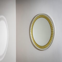 Round Sunburst Wall Mirror by Cristal Arte, Italy