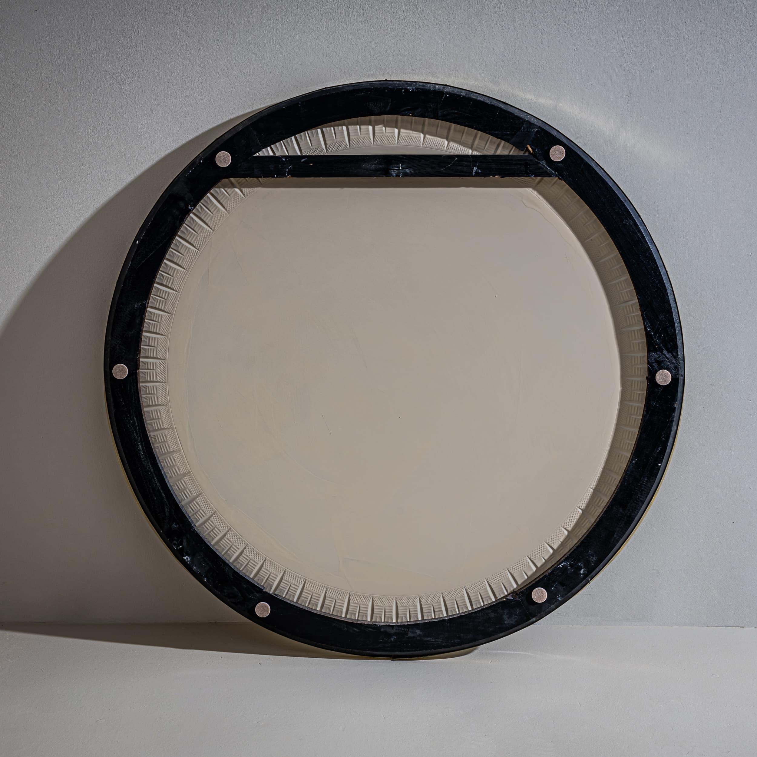 Miroir mural rond en forme de soleil par Cristal Arte, Italie 3