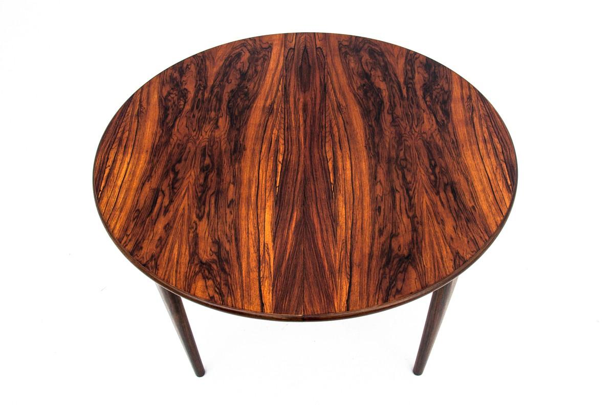 Rosewood Round Table and Chairs by Niels O. Møller, Denmark, 1960s