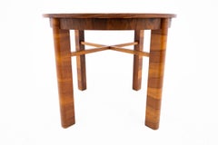 Round table from the 20th century in Art Deco style, Poland.
