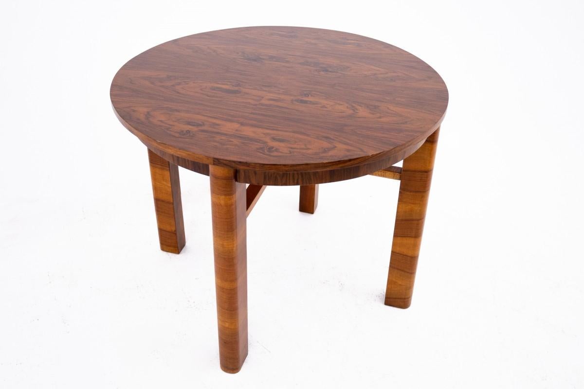Polonais Table ronde du 20e siècle de style Art déco, Pologne. en vente
