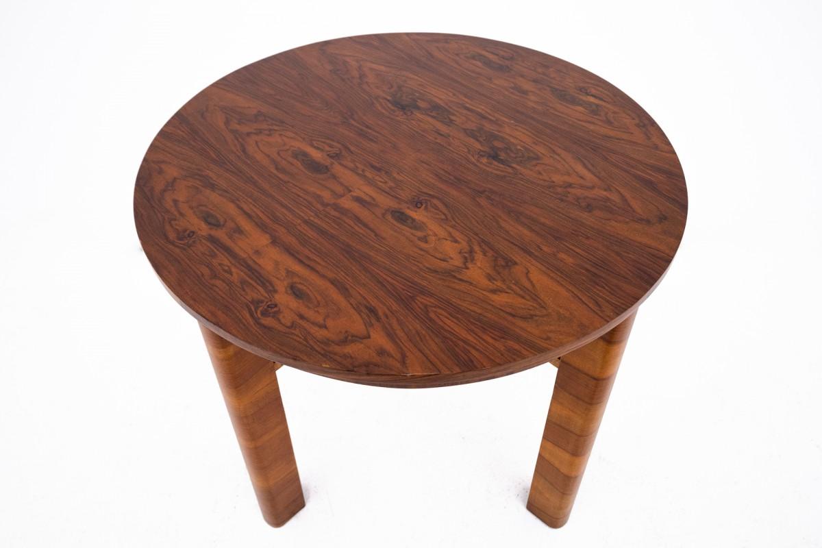 Table ronde du 20e siècle de style Art déco, Pologne. Bon état - En vente à Chorzów, PL