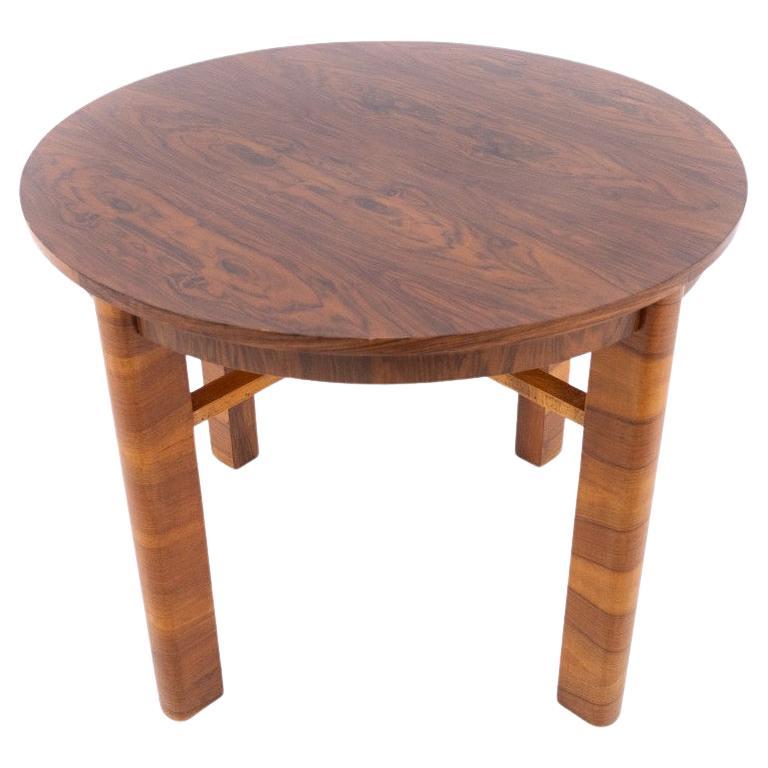 Table ronde du 20e siècle de style Art déco, Pologne. en vente