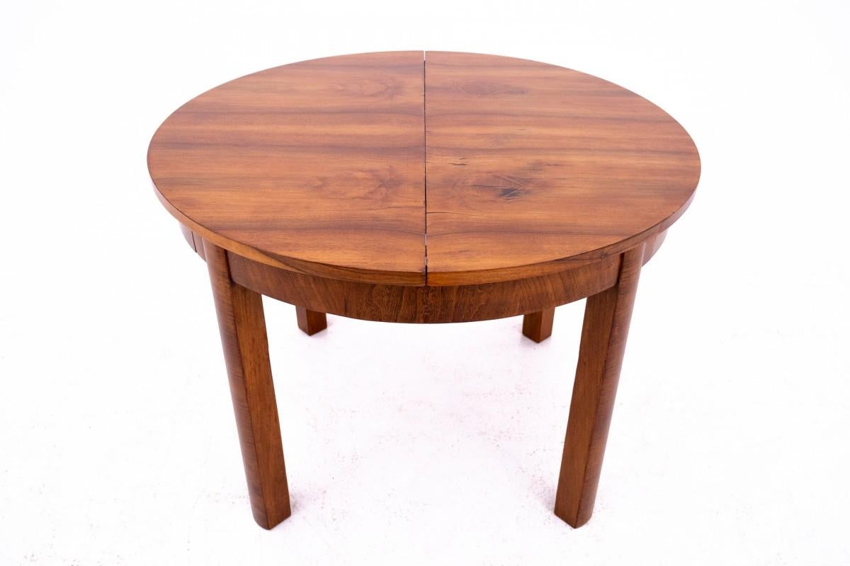 Round table in Art Deco style, Poland, 1940s. After renovation. 2