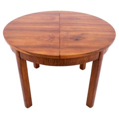 Round table in Art Deco style, Poland, 1940s. After renovation.