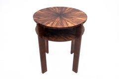 Round table in Art Deco style, Poland, 1940s.