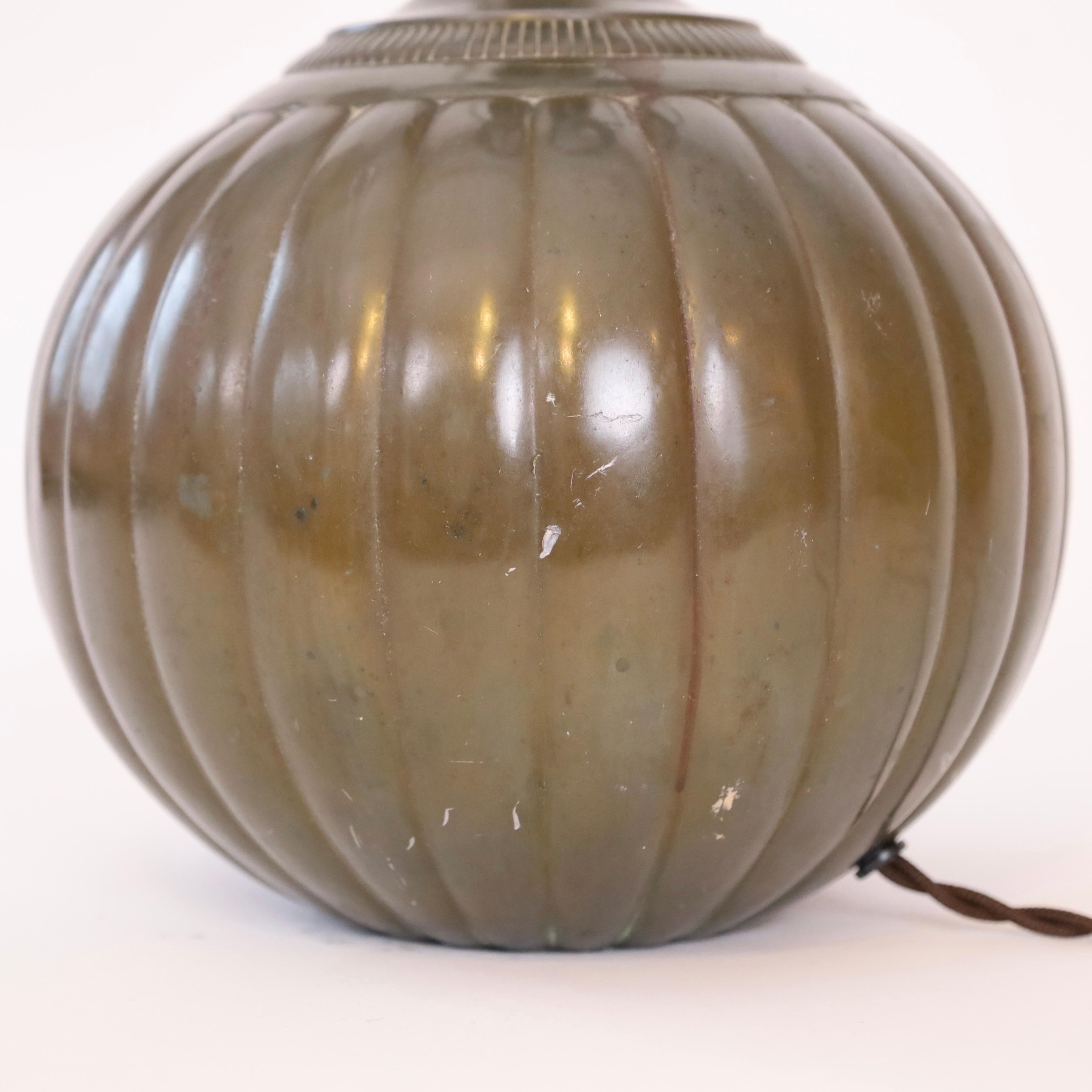 Round table lamp by Just Andersen, 1930s, Denmark For Sale 6