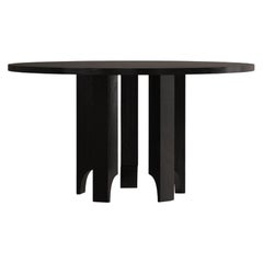 Round Table, Solid European Oak, Handcrafted in the Netherlands, Acer by Mokko