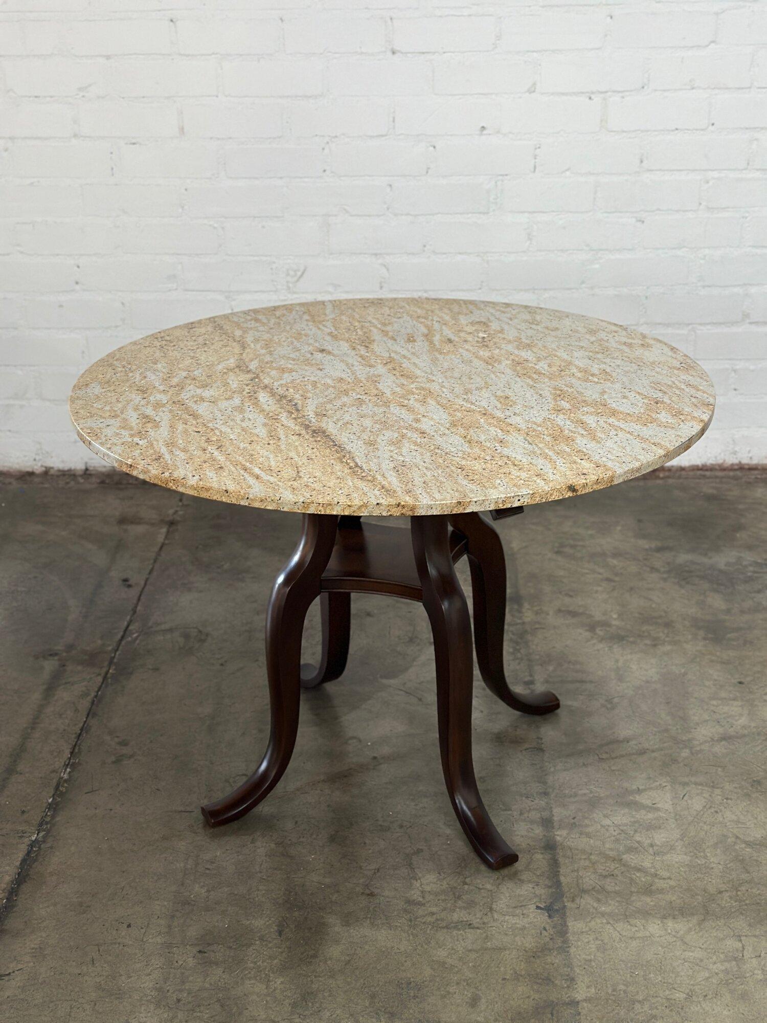 Round Table with Sculpted Base For Sale 3
