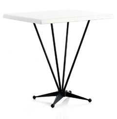 Round Table with Steel Base and Werzalit Top, Garden Table or Bistro Table