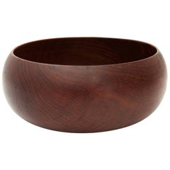 Round Teak Bowl by S&K Holboll, 1960s