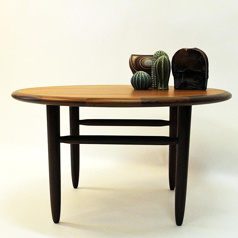 Norwegian Round Vintage Teak coffee table by Aase Dreieri 1958 - Norway