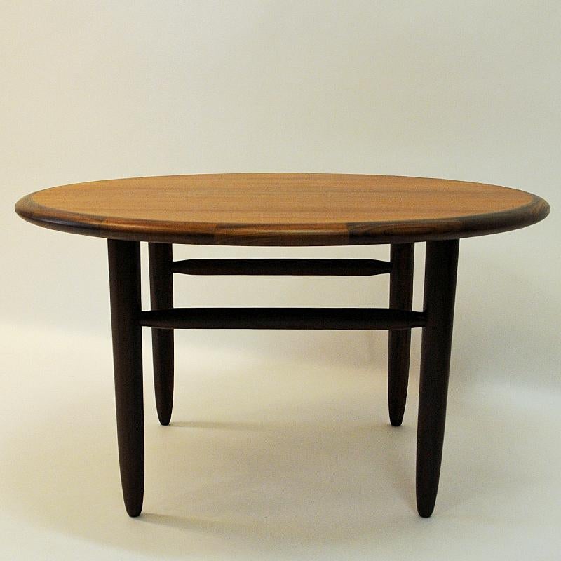 Mid-20th Century Round Vintage Teak coffee table by Aase Dreieri 1958 - Norway
