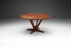 Round Teak Coffee Table by Søren Georg Jensen, Denmark 1960s