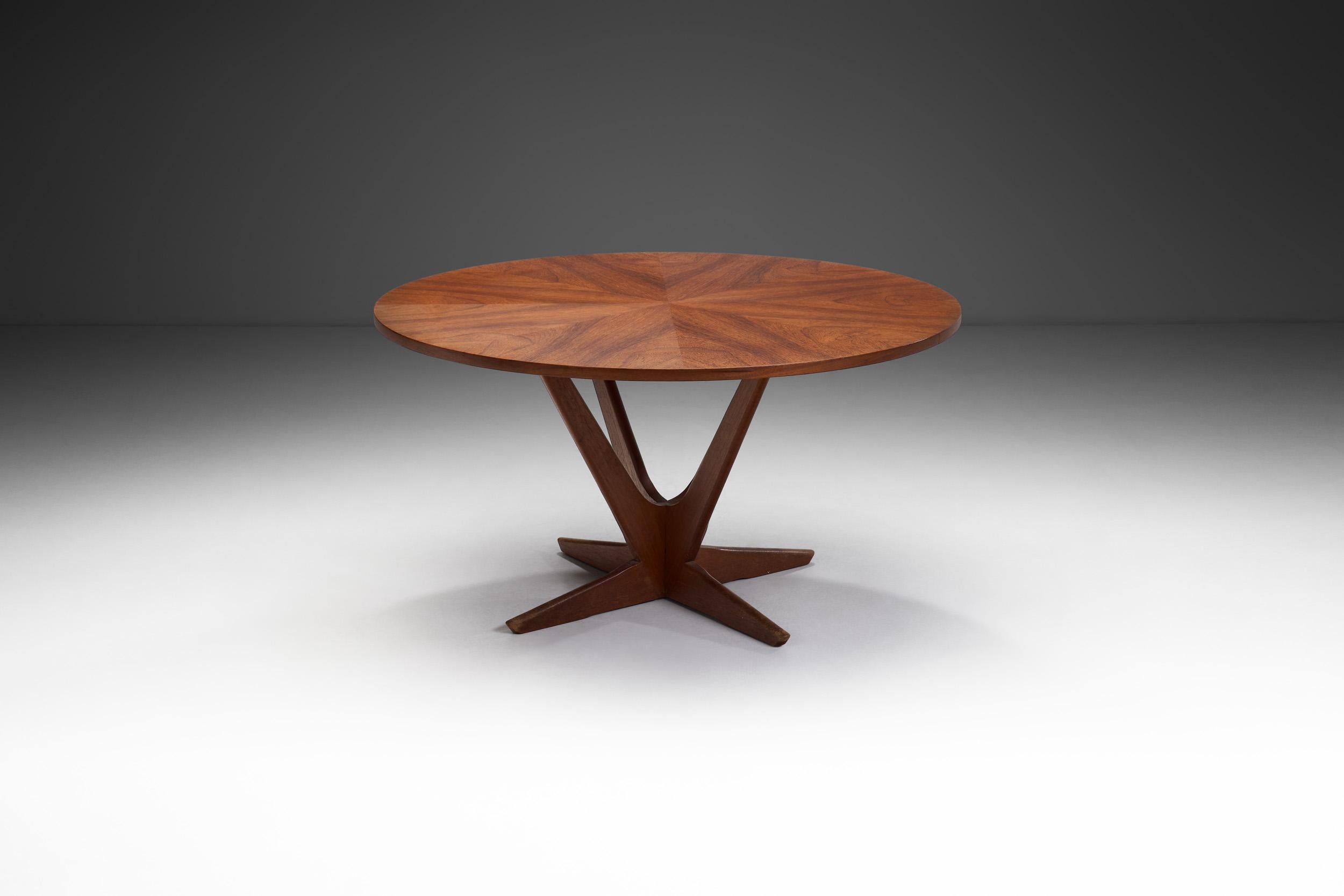 Runder Couchtisch aus Teakholz von Søren Georg Jensen, Dänemark 1960er Jahre (Moderne der Mitte des Jahrhunderts) im Angebot