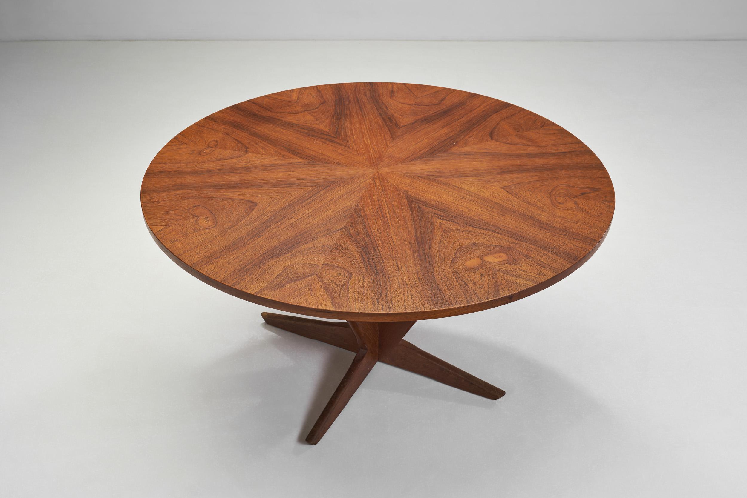 Round Teak Coffee Table by Søren Georg Jensen, Denmark 1960s For Sale 1