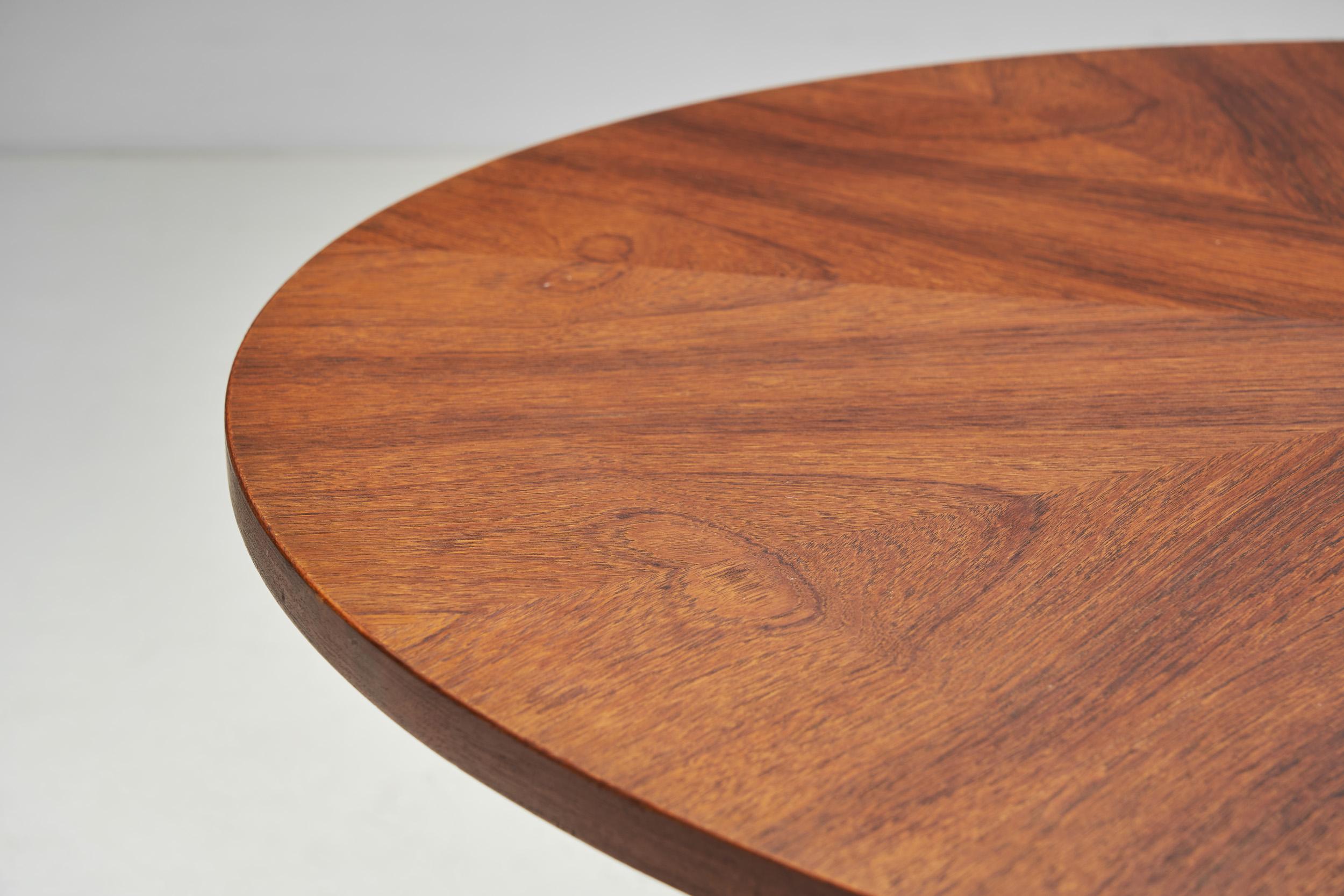 Round Teak Coffee Table by Søren Georg Jensen, Denmark 1960s For Sale 2