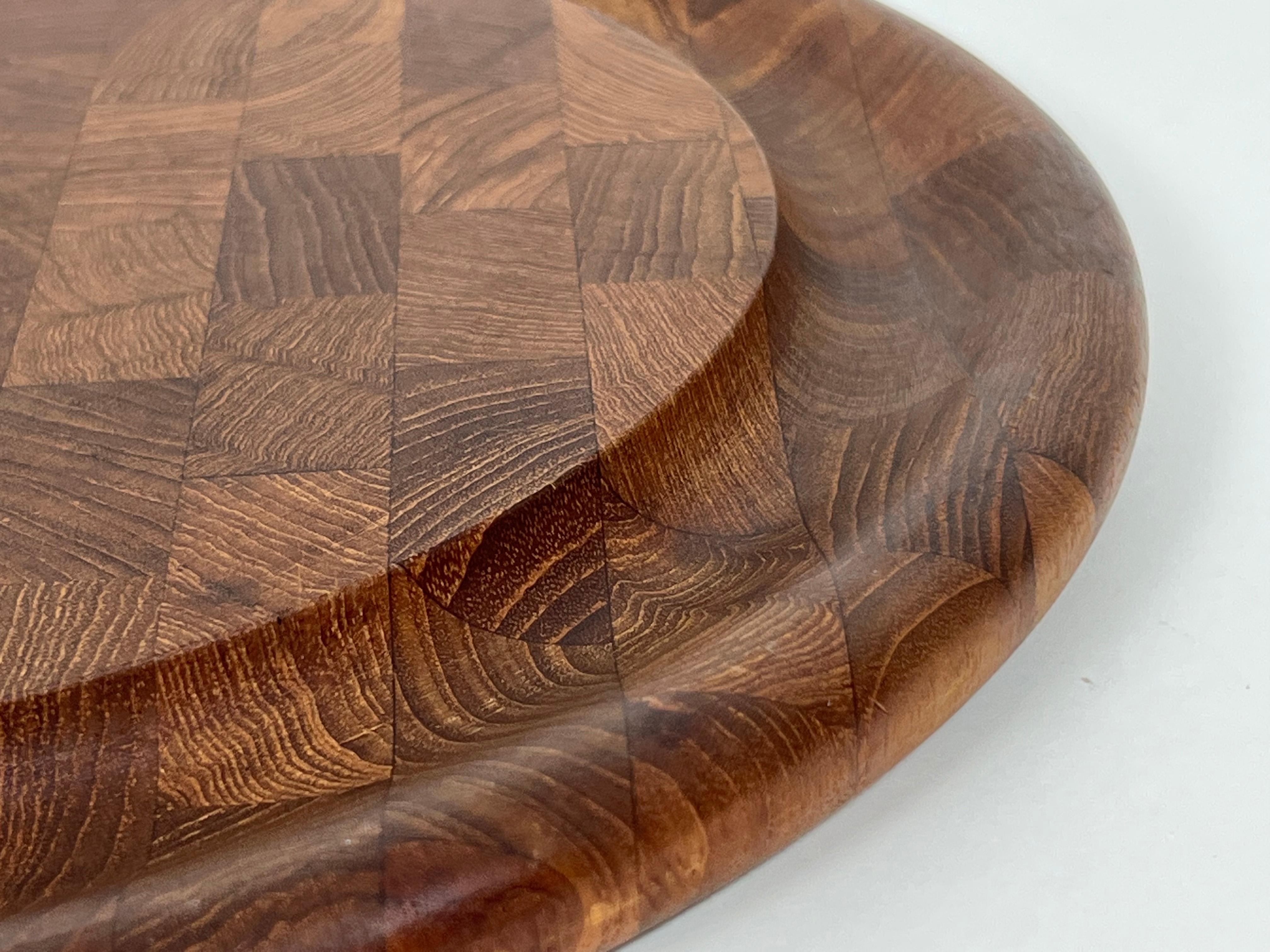 Round Teak Cutting Board by Jens Quistgaard for Dansk In Good Condition For Sale In Fort Lauderdale, FL