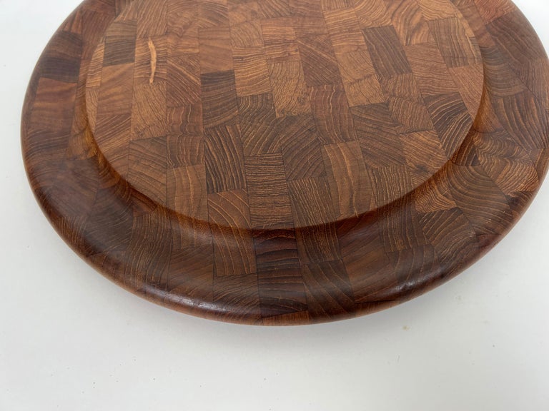 20th Century Round Teak Cutting Board by Jens Quistgaard for Dansk For Sale