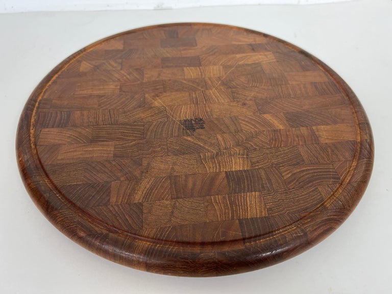 Round Teak Cutting Board by Jens Quistgaard for Dansk For Sale 2