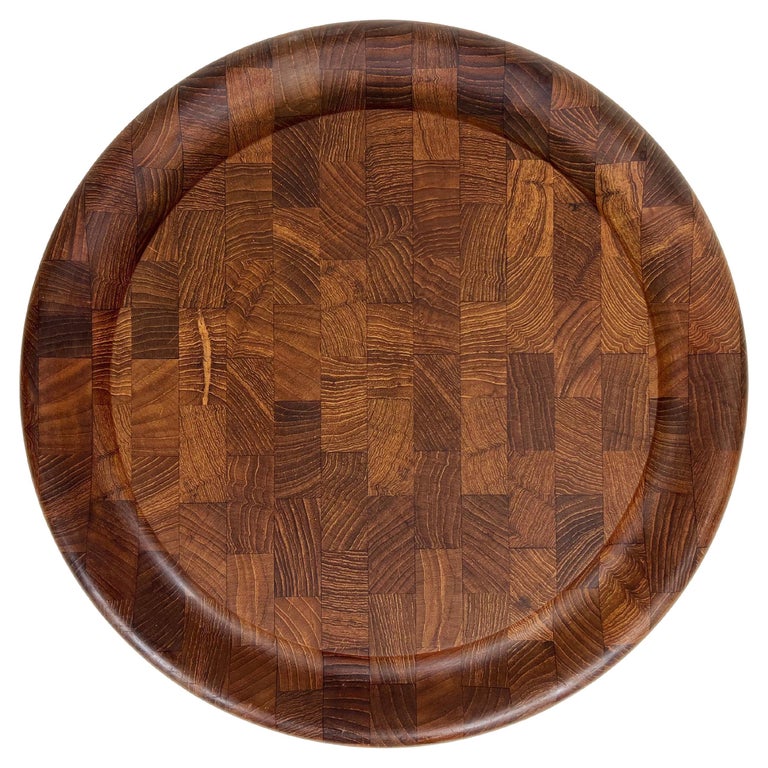 Round Teak Cutting Board by Jens Quistgaard for Dansk For Sale