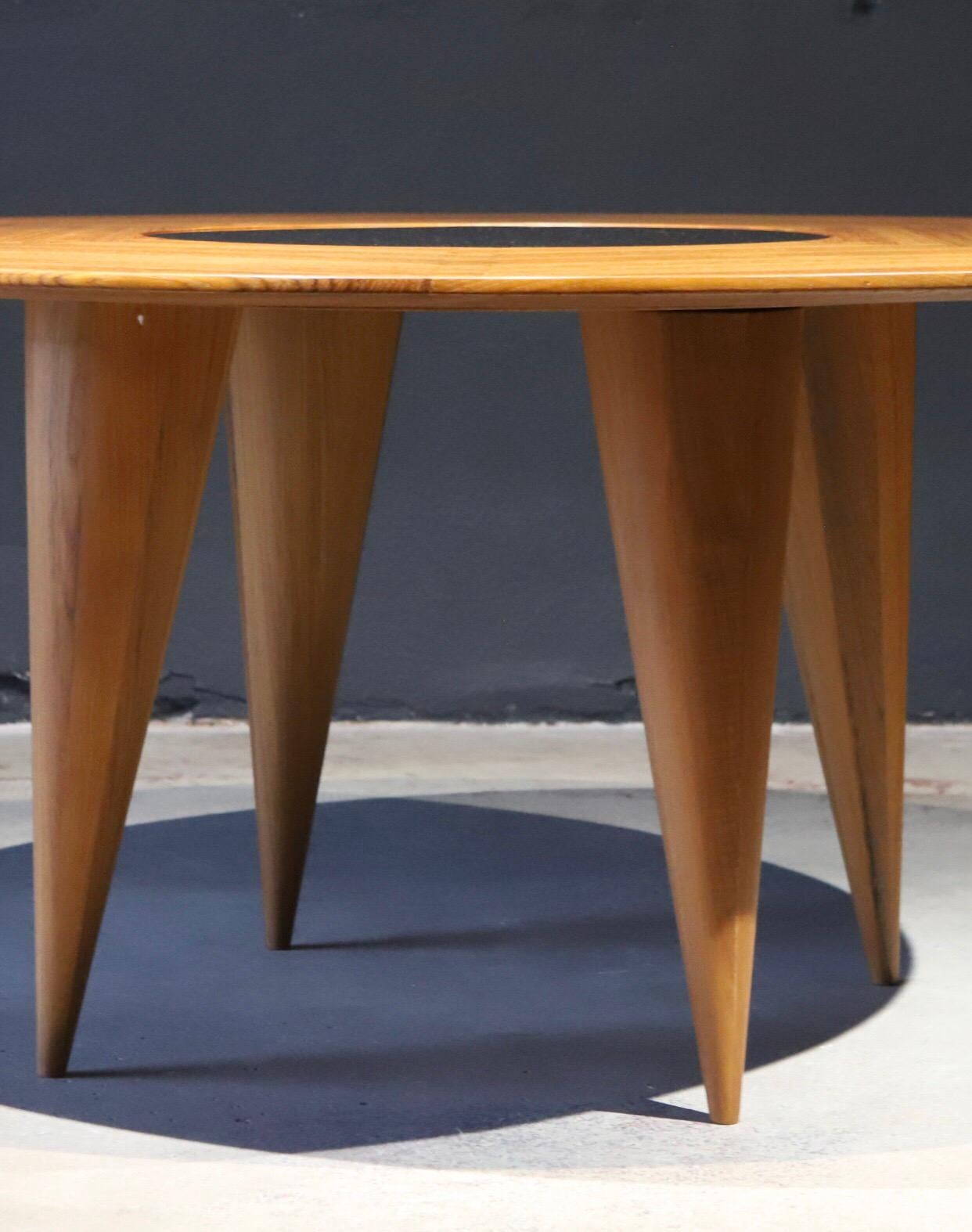 Round Teak Dining or Conference Table 1