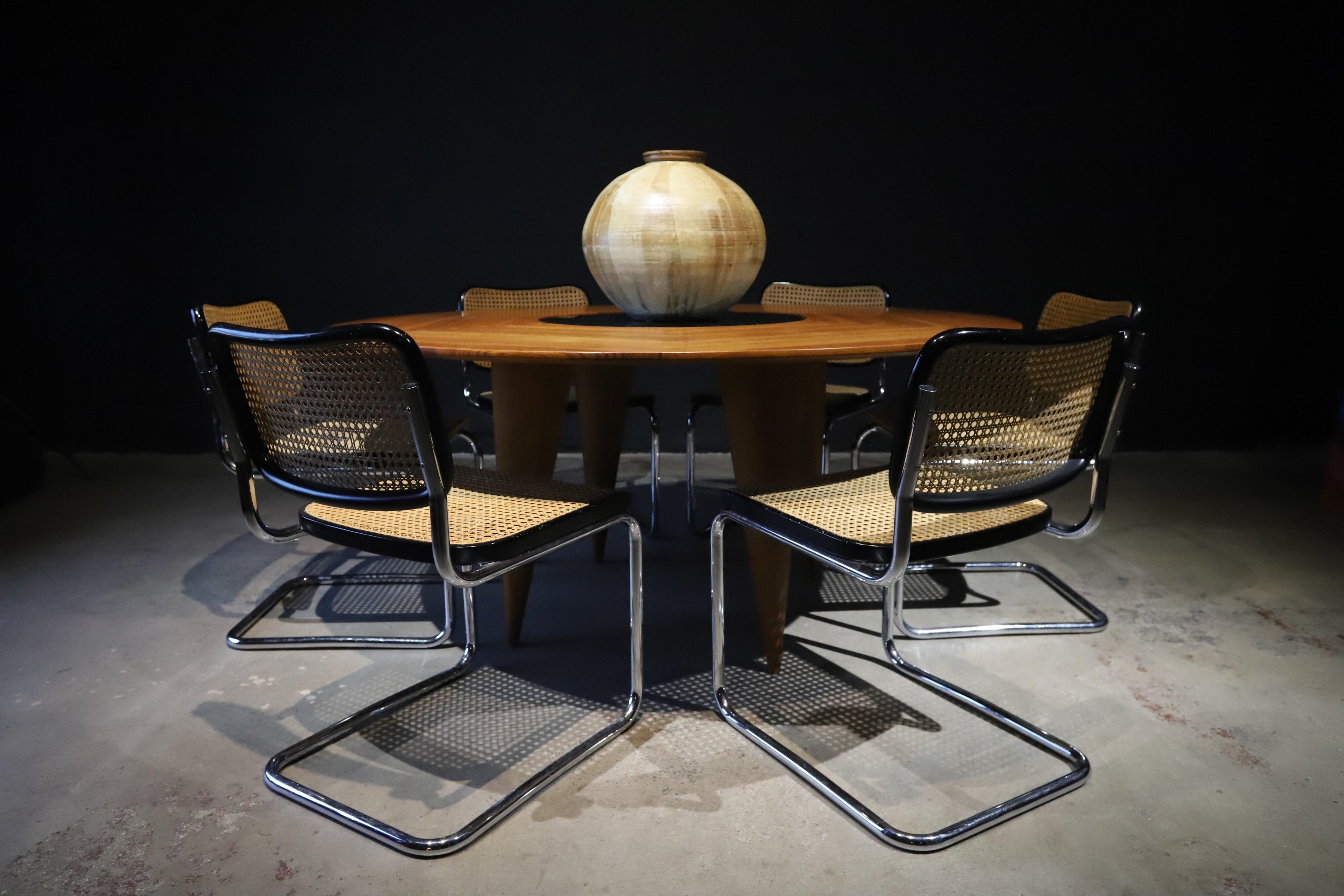 Round Teak Dining or Conference Table 3