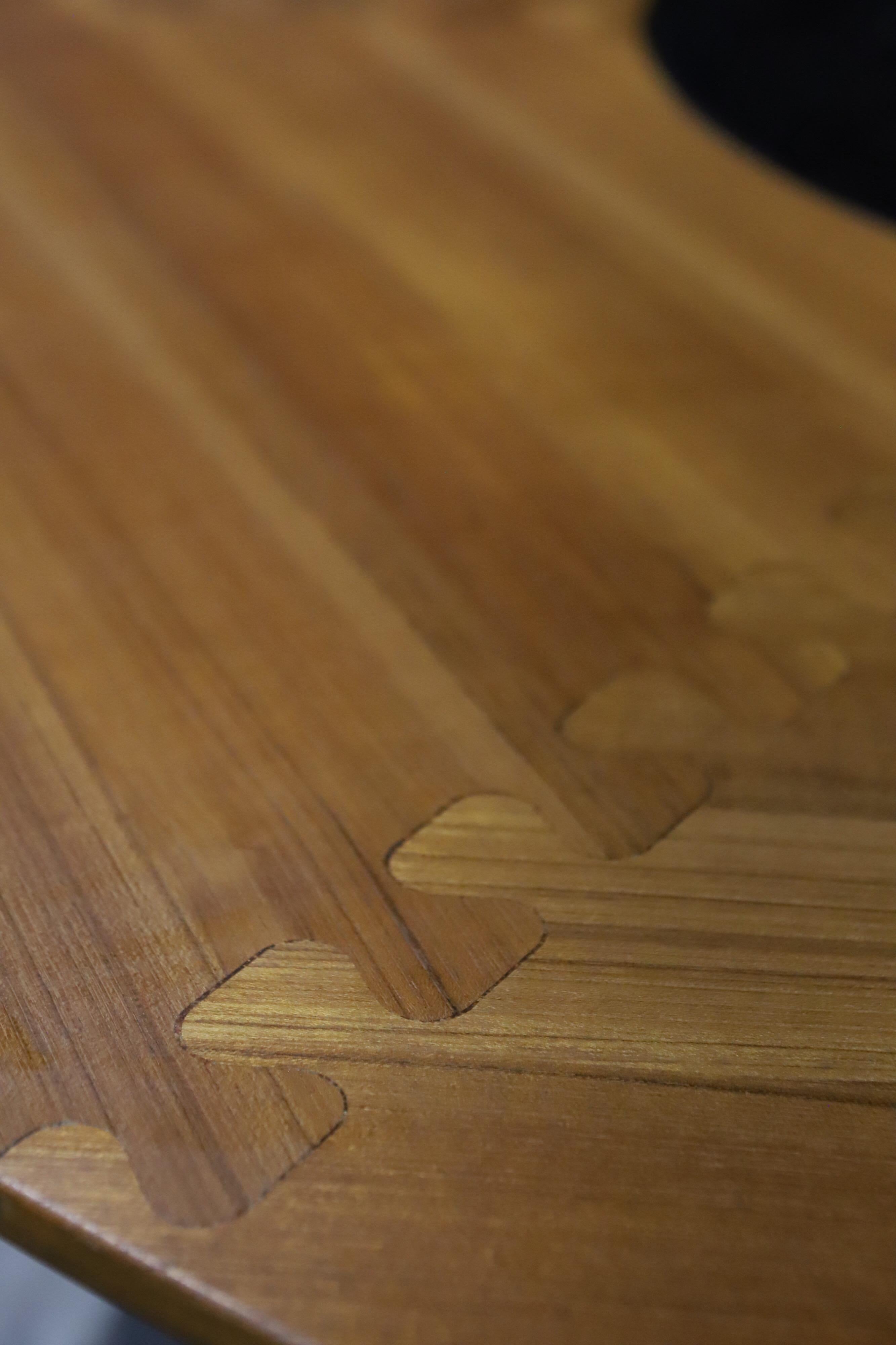 Round Teak Dining or Conference Table 6