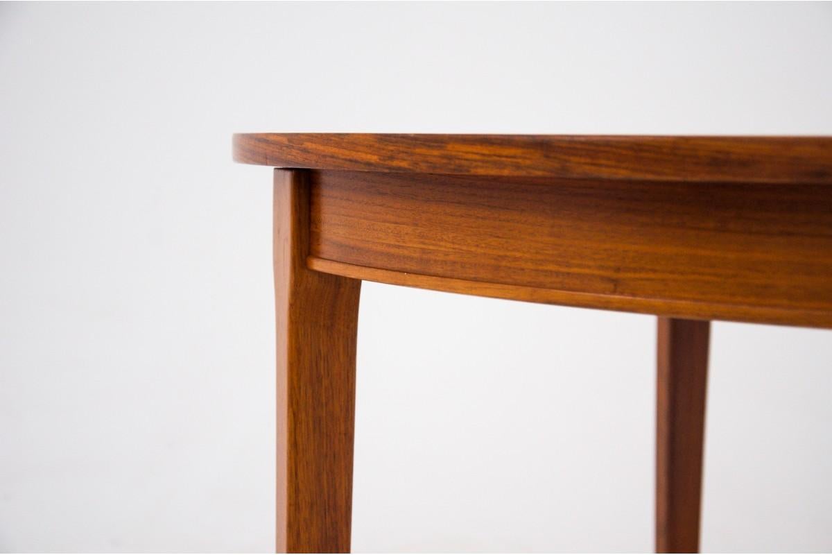 Danish Round Teak Dining Table, Denmark, 1960s