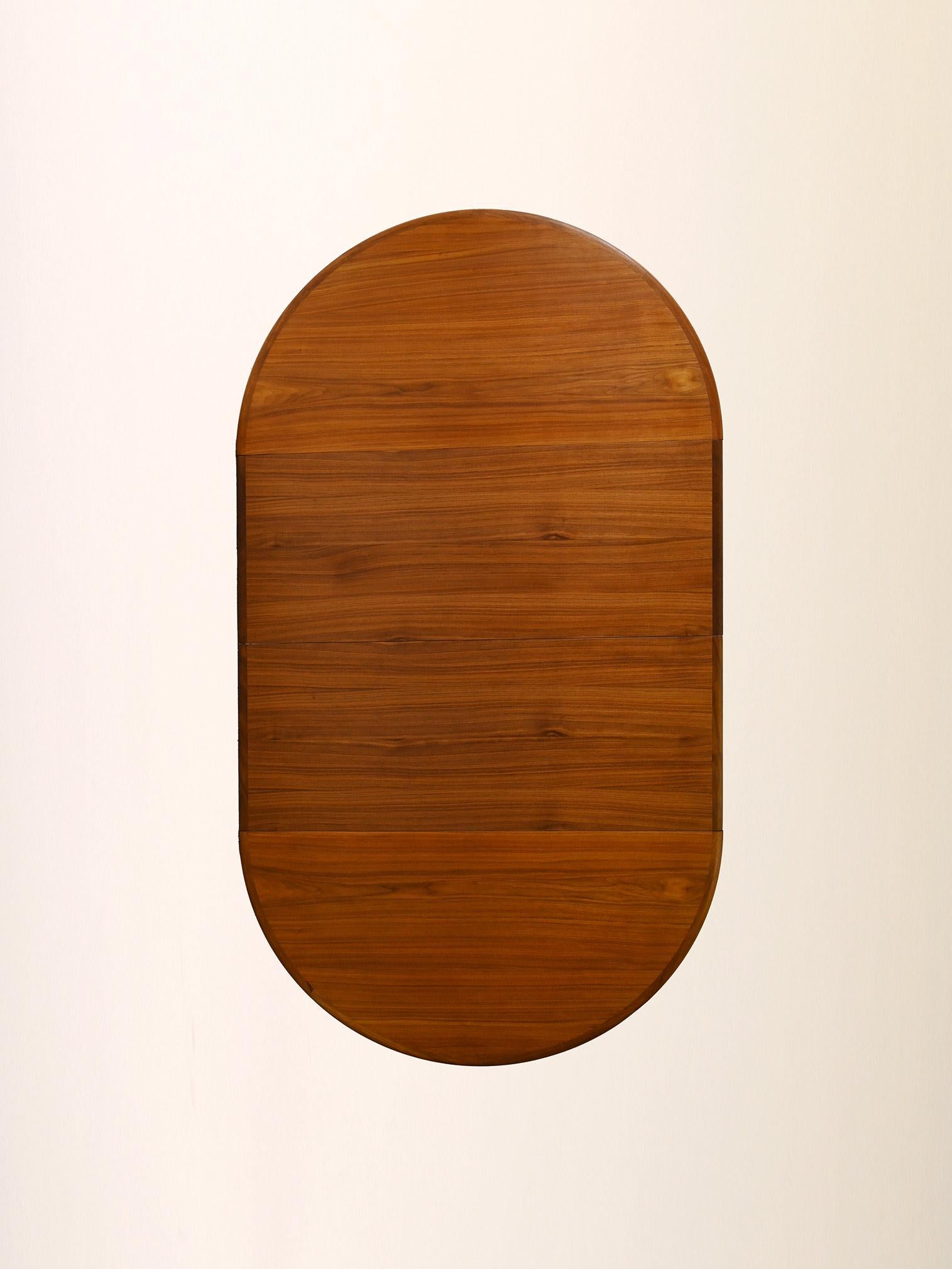 Round teak dining table 5