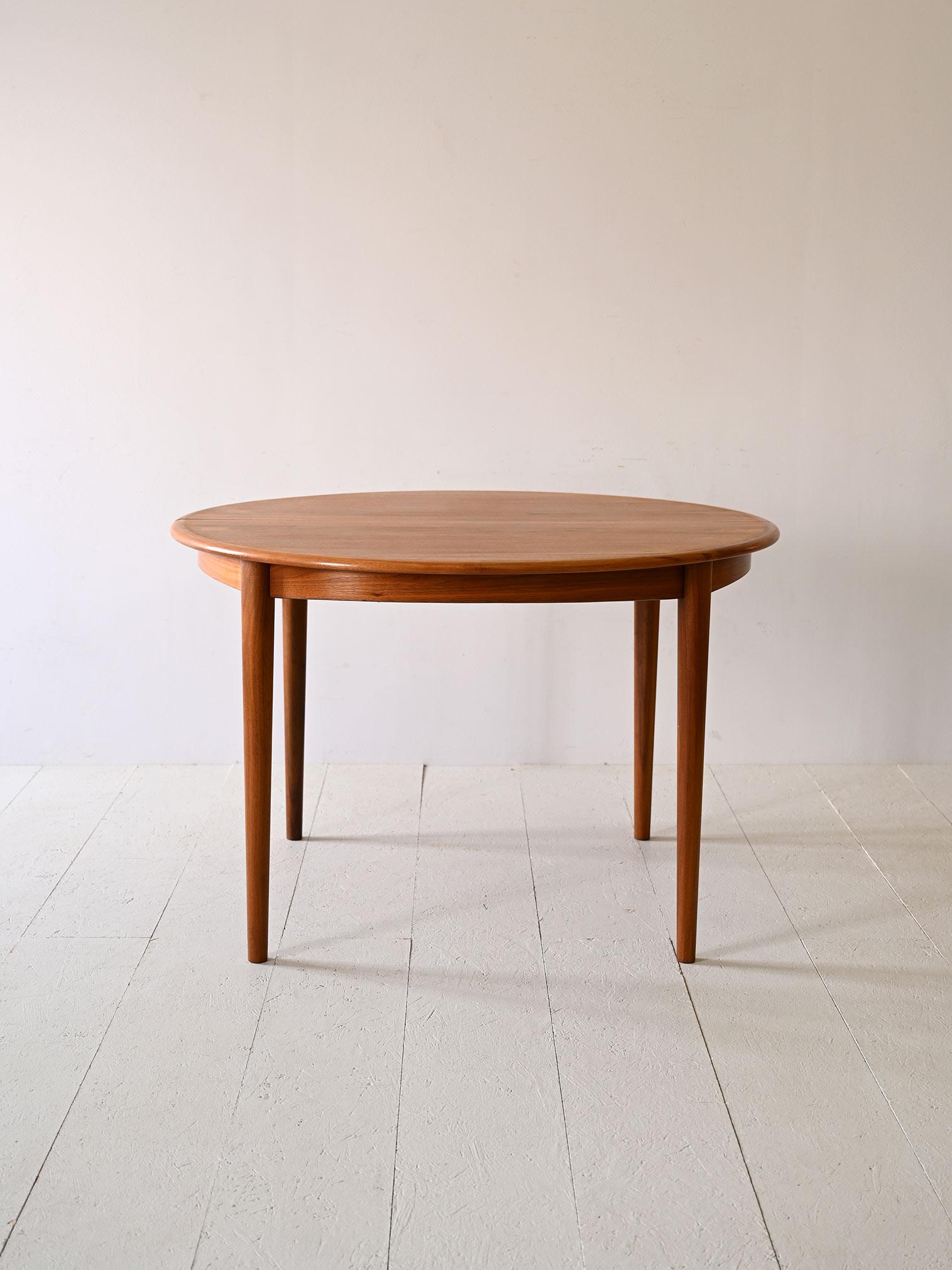 Scandinavian Round teak dining table