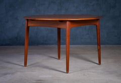 Runder Teak-Esstisch mit Schmetterlingsauszug von Svend Aage Madsen, 1960er Jahre