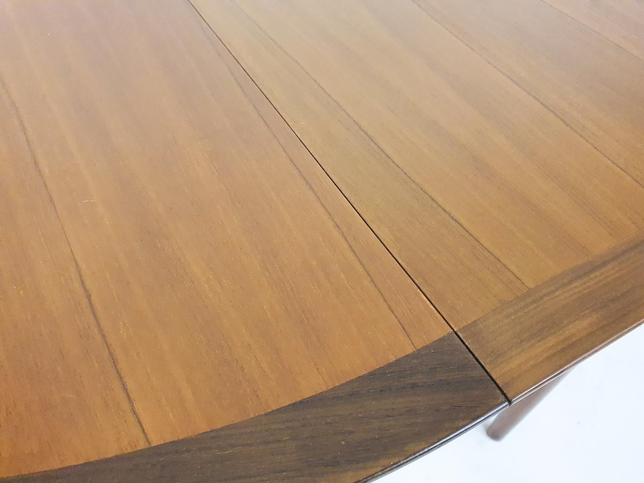 Round Teak Extendable Dining Table by Lubke, Germany, 1960's 6