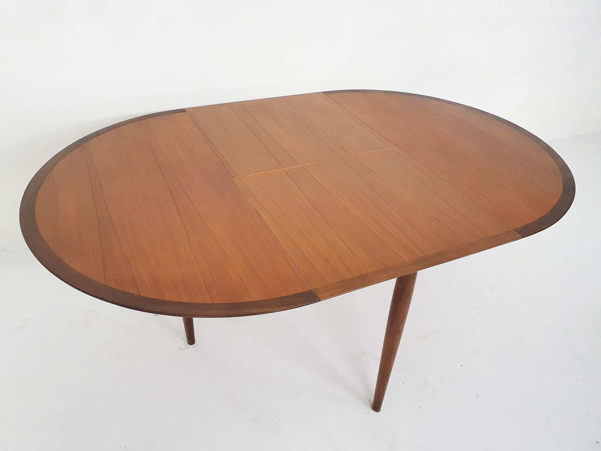 Round Teak Extendable Dining Table by Lubke, Germany, 1960's 1