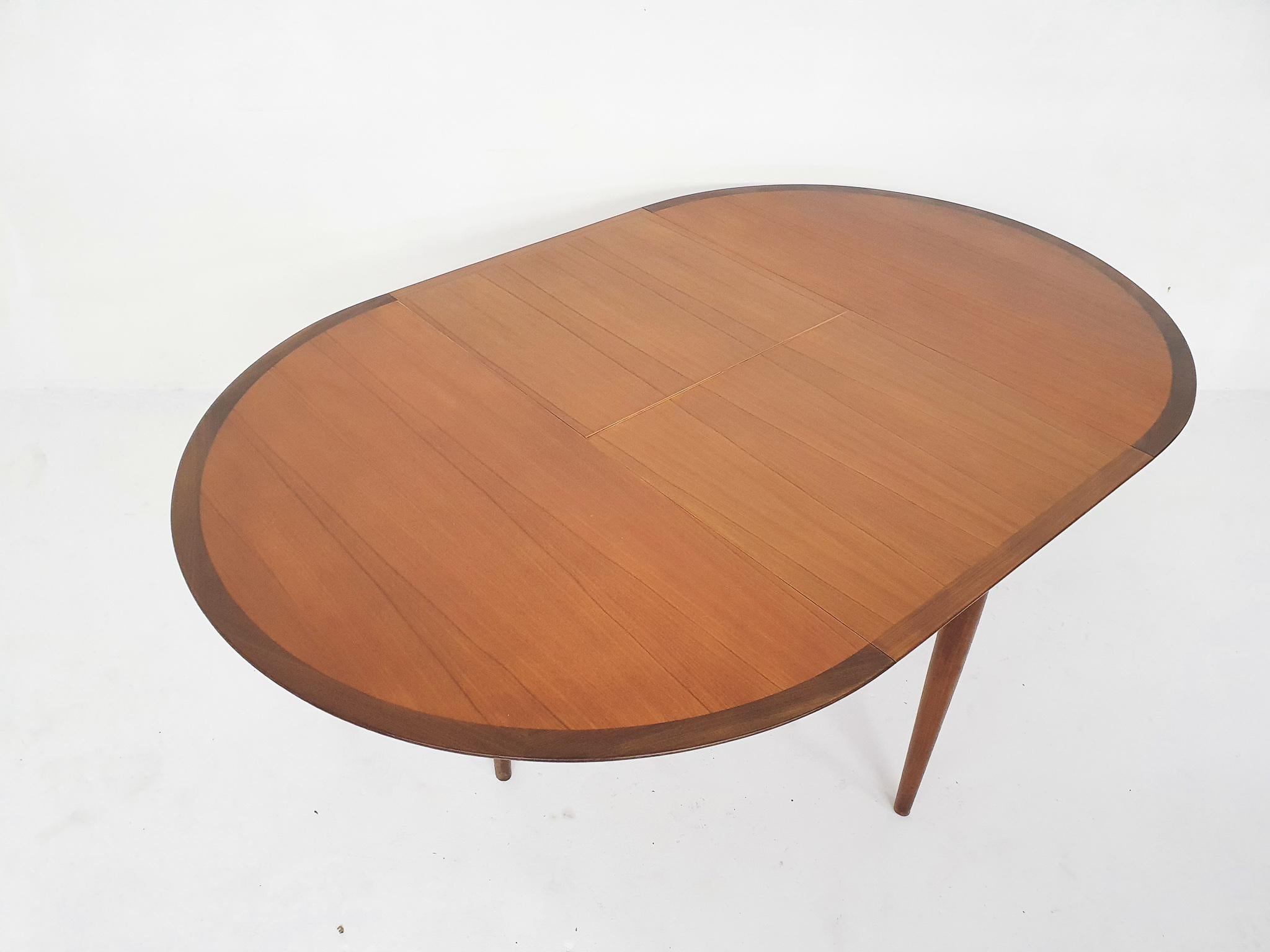 Round Teak Extendable Dining Table by Lubke, Germany, 1960's 2