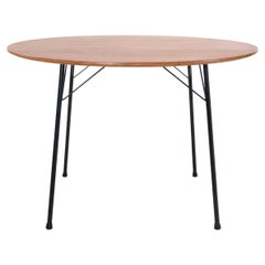 Round Teak Table by Arne Jacobsen Model 3600 by Fritz Hansen for Pastoe, 1950's