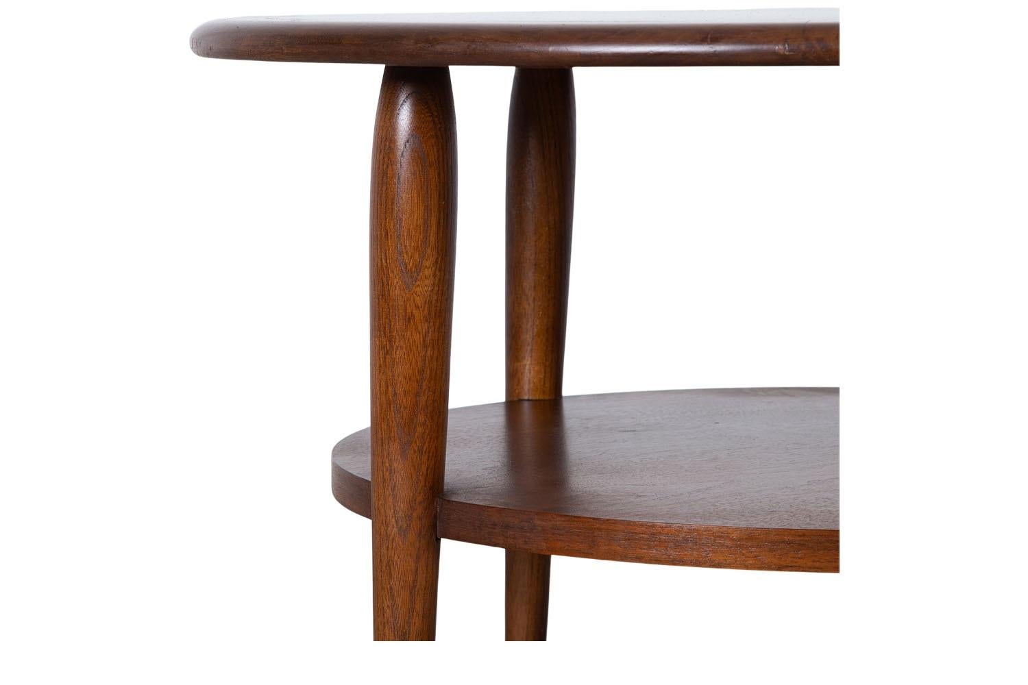 Round Tiered End Table by Andre Bus for Lane Acclaim Mid Century Modern 3