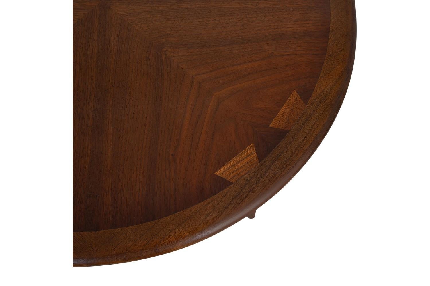 Mid-Century Modern Round Tiered End Table by Andre Bus for Lane Acclaim Mid Century Modern